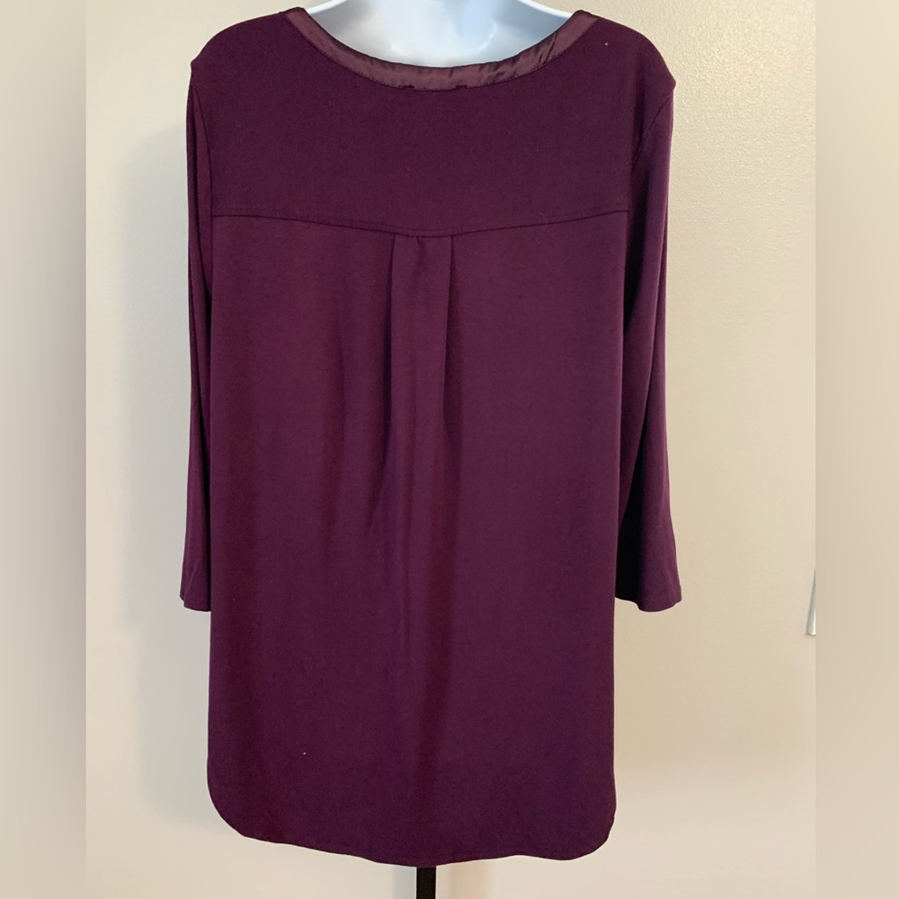 Premise Women's Long Sleeve Top in Deep Purple - Picture 15 of 16